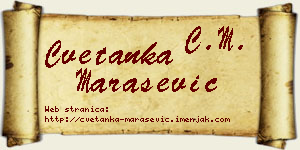 Cvetanka Marašević vizit kartica